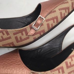 Authentic Fendi Logo Heels